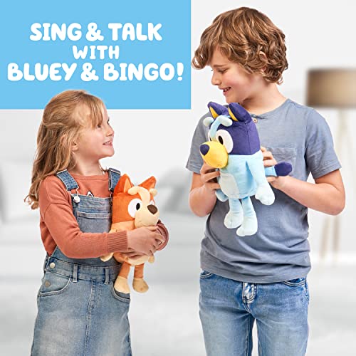 Bluey Bingo Large 30cm Talking Sounds Plush: Official Collectable Character Cuddly Jumbo Soft Toy