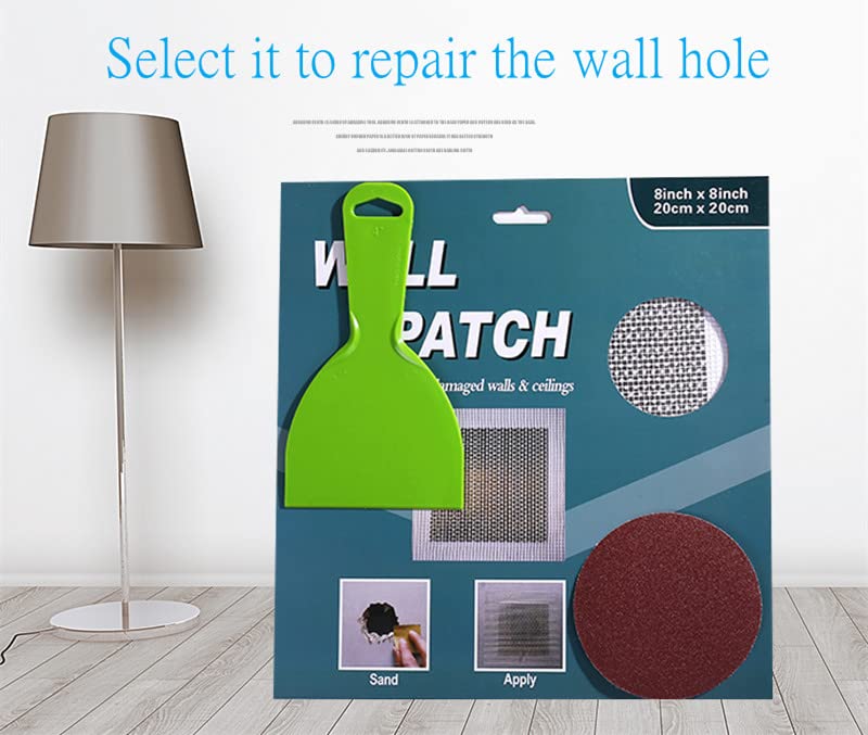 Wall Repair Drywall Repair Patch, 6pcs 6 inchesx6 inches Self Adhesive Fiberglass Wall Repair Patch Kit - Quick Repair Drywall Hole Patch for Filling Wall Holes