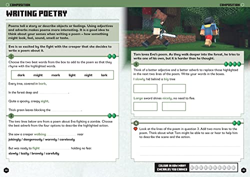 Minecraft English Ages 6-7: Official Workbook (Minecraft Education)