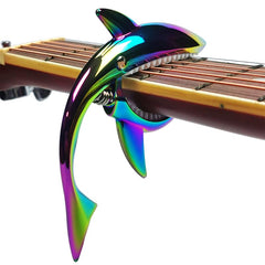 Imelod Guitar Capo for Acoustic and Electric Guitar Shark Capo Zinc Alloy for 6 String Guitar with Good Hand Feeling, No Fret Buzz and Durable(Colorful)