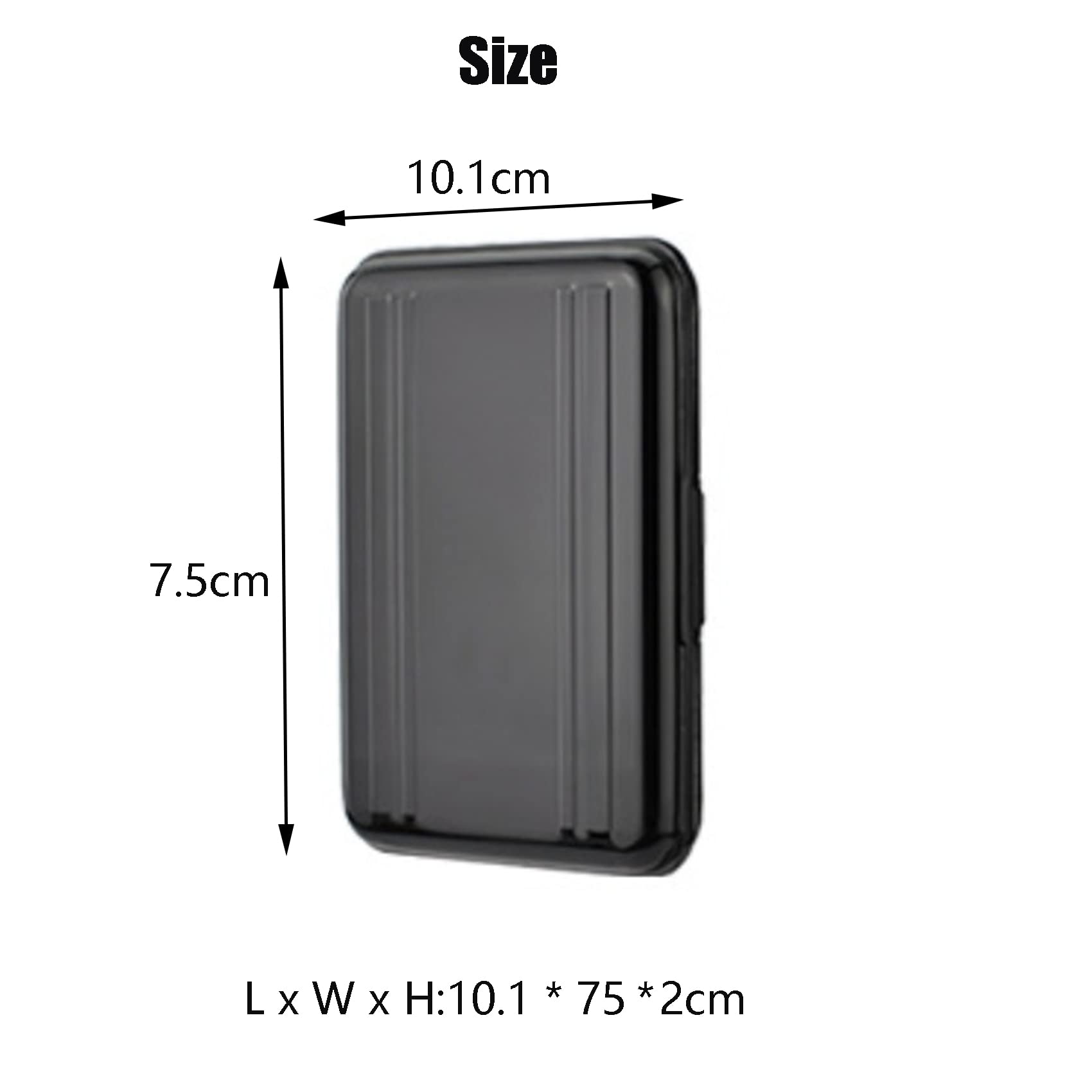 Jaimela 16 Slots Memory Card Case, for 8 Micro SD SDXC SDHC and 8 SD SDXC SDHC, Waterproof Shock Resistant (Black)