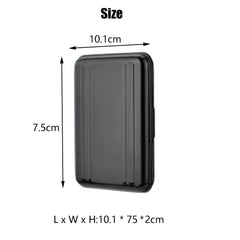 Jaimela 16 Slots Memory Card Case, for 8 Micro SD SDXC SDHC and 8 SD SDXC SDHC, Waterproof Shock Resistant (Black)