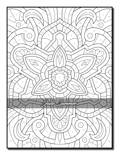 Color by Number Patterns: An Adult Coloring Book with Fun, Easy, and Relaxing Coloring Pages (Color by Number Coloring Books)