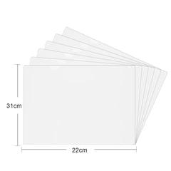 ZCZN A4 Plastic Sleeves, 45pcs Clear Open Top & Side Cut Flush Folders for Filing Papers and Documents, Pack of 45