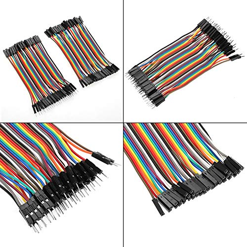 Breadboard Jumper Wires 40pin M to F / 40pin M to M / 40pin F to F 10cm Jumper Wires Kit for Breadboard 3 Pcs