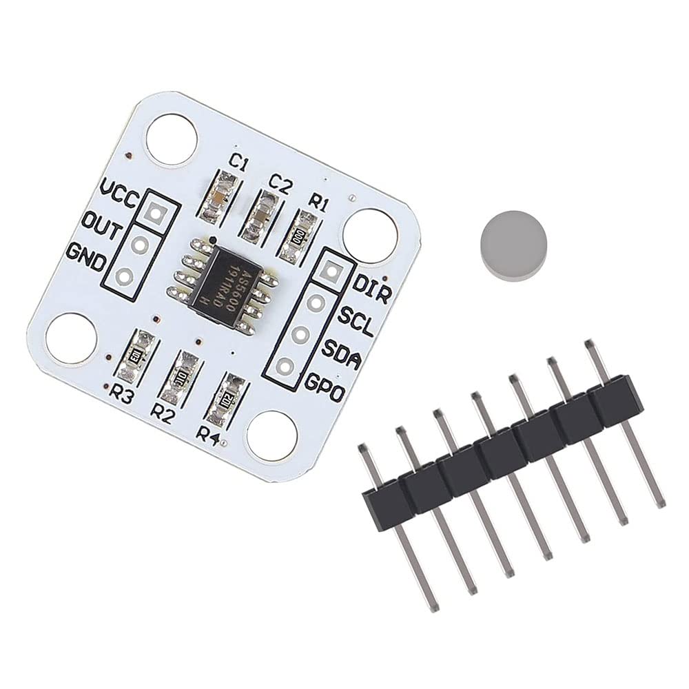 DollaTek 2Pcs AS5600 Magnetic Encoder Magnetic Induction Angle Measurement Sensor Module 12bit High Precision