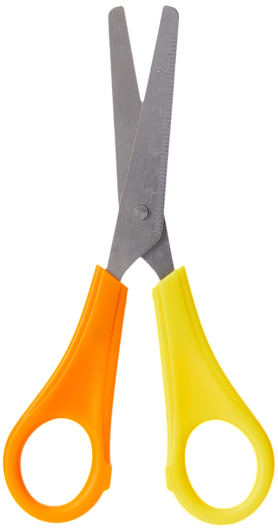 Westcott E-21593 00 Kids Scissor Lefty Witch cm-Scale, Blunt tip, 5 inches/13 cm, red/Yellow