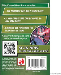 Marvel Champions The Card Game Vision Hero Pack   Strategy Card Game for Adults and Teens   Ages 14and   1-4 Players   Average Playtime 45-90 Minutes   Made by Fantasy Flight Games, Various,FFGMC26