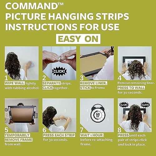 Command Picture Hanging Strips, Value Pack - 14 x 2 Narrow Adhesive Strips - Ideal For Hanging Pictures with Thin Frames - Damage Free Hanging, White