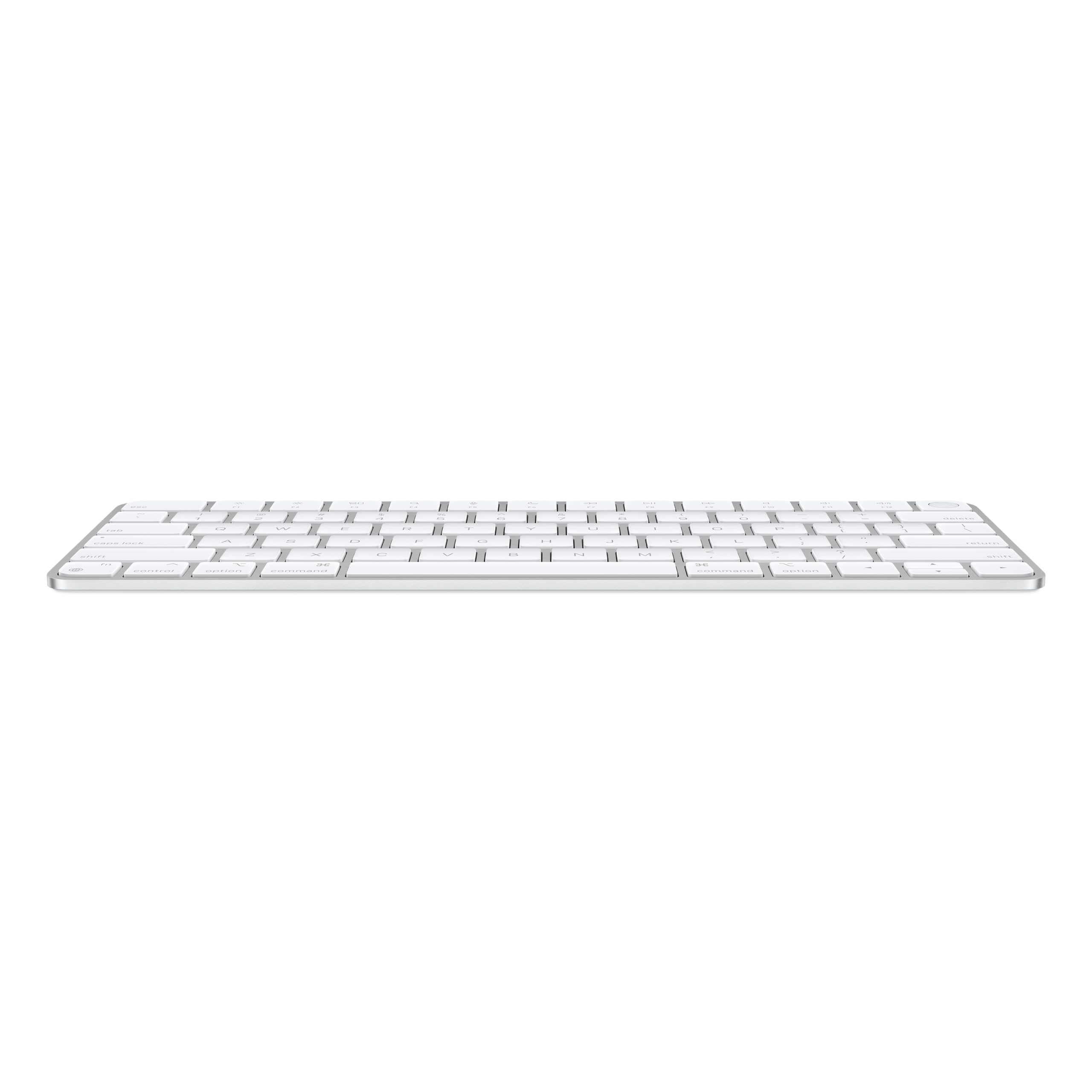 Apple Magic Keyboard with Touch ID: Bluetooth, rechargeable. Works with Mac computers silicon; British English, white keys