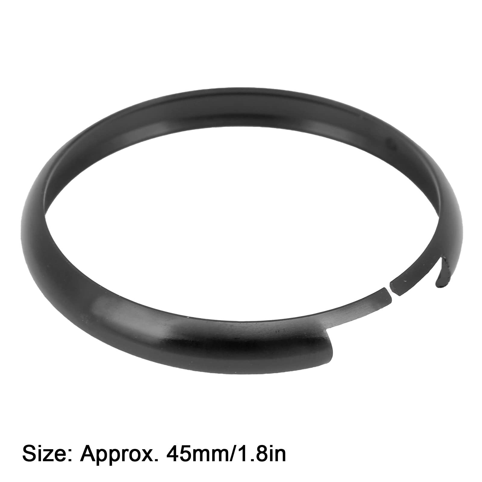 Key Fob Ring Cover, Akozon Aluminum Smart Key Fob Ring Rim Trim Cover Replacement for MINI R55 R56 R57 R58 R59 R60(Black)