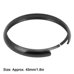 Key Fob Ring Cover, Akozon Aluminum Smart Key Fob Ring Rim Trim Cover Replacement for MINI R55 R56 R57 R58 R59 R60(Black)