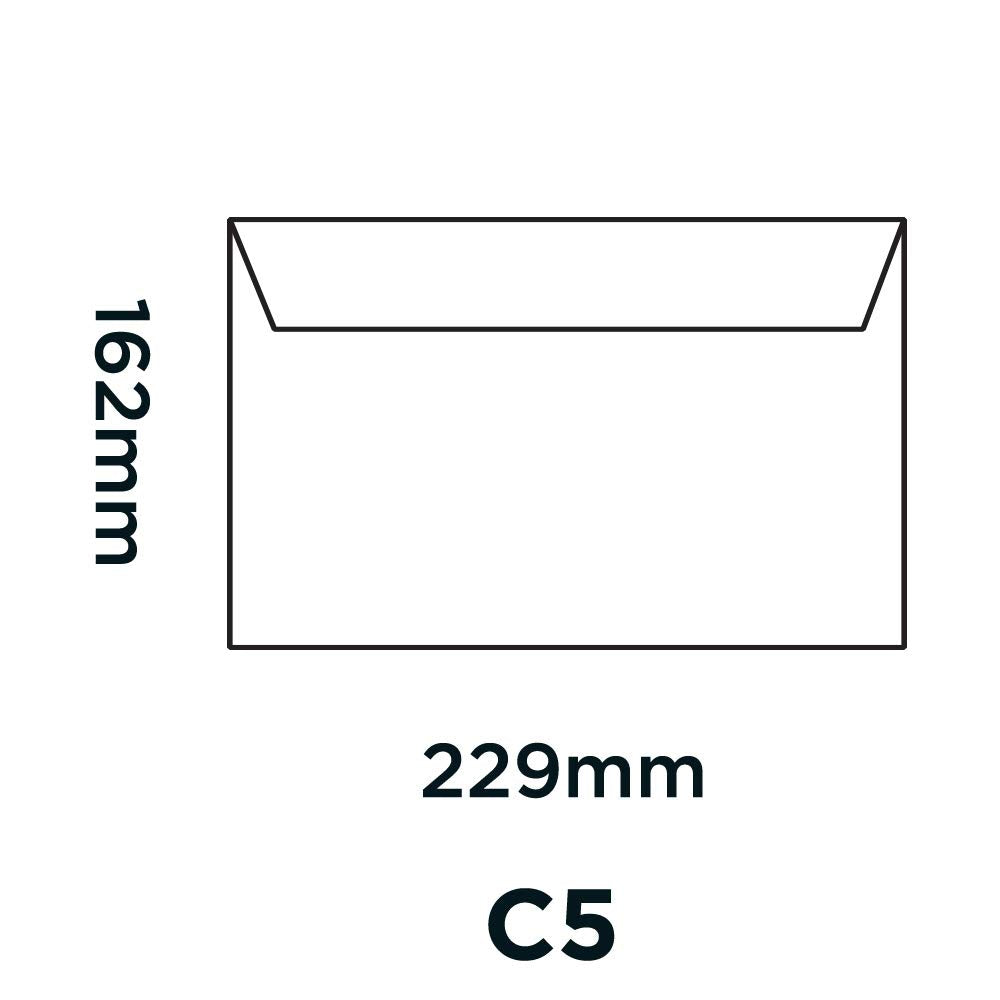 Blake Office C5 162 x 229 mm 120 gsm Peel & Seal Wallet Envelopes (34213) Ultra White Wove - Pack of 25