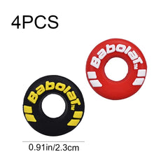 4 Pcs Tennis Racquet Vibration Dampeners Silicone Tennis Racquet Shock Absorbers Tire Shape Tennis Racket Dampeners for Tennis Training Competition