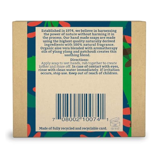 Faith In Nature Natural Aloe Vera Hand Soap Bar, Rejuvenating, Vegan & Cruelty Free, No SLS or Parabens, 100g