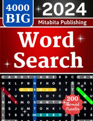 4000 BIG Word Search for Adults: Large Print (200 Themed Puzzles): Relaxing Big Font Wordfind, Anti-Eye Strain, Puzzle Book for Adults, Seniors to Have Fun and Relax