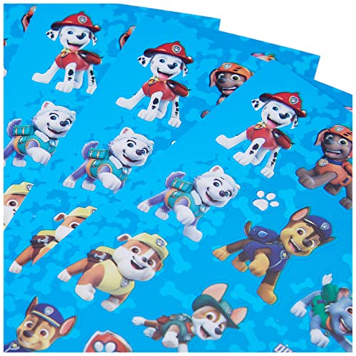 Paper Projects Paw Patrol Party Bag Sticker Bundle (18 Sheets)   Perfect for Children’s Parties and Stocking Fillers   Can be Used for Decoration and Scrapbooking, Blue, 12.5cm x 7.5cm