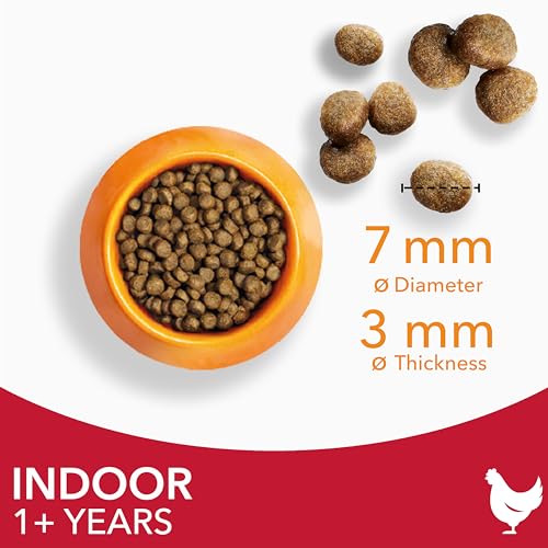 IAMS Indoor Complete Dry Cat Food for Adult and Senior Cats with Chicken 3 kg