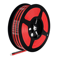 20 AWG PVC Electrical Wire 16.5FT, 2 wire Red Black Cable Hookup Electrical Wire LED Strips Extension Wire 12V/24V DC Cable Stranded Wires for LED Strip Light