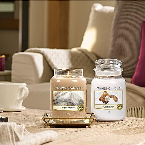 Yankee Candle Scented Candle, Warm Cashmere Large Jar Candle, Burn Time: Up to 150 Hours