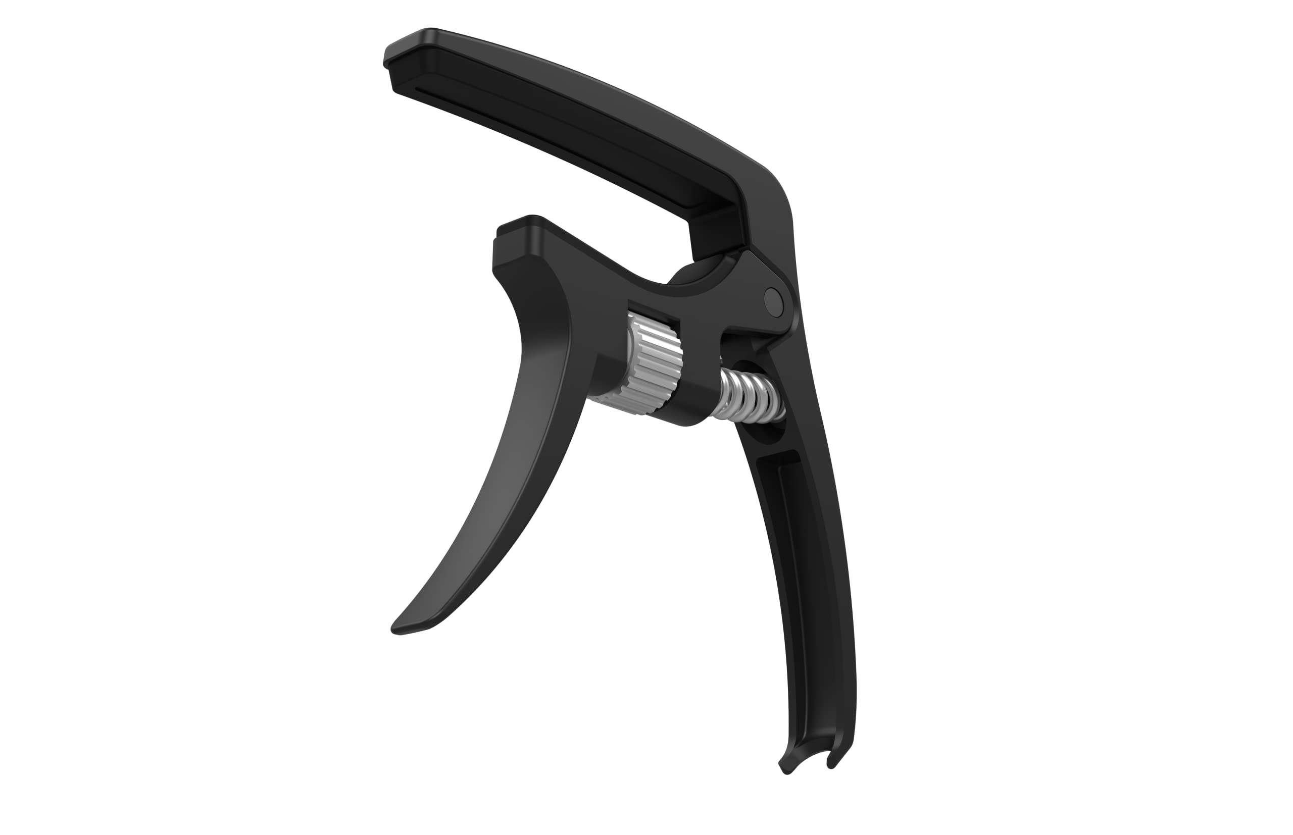 KLIQ K-PO Guitar Capo for 6 String Acoustic and Electric Guitars - Spring Loaded Trigger Style (Black Adjustable)