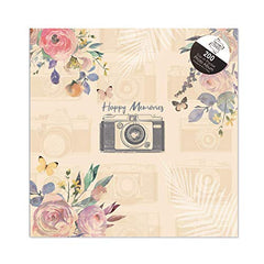 Tallon Vintage Cream Happy Memories 6x4 Photo Album Memo Slip in Holds 200 Photos