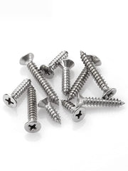 M4 Stainless Steel Self Tapping Screws,100pcs M4x16mm Phillips Flat Head Wood Srews DIY Woodworking Screws with Box (M4 X 16mm 100 PCS)