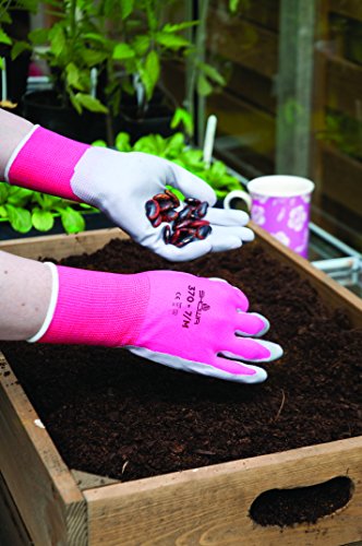 Spear & Jackson Kew Gardens Collection 370M5KEW Multi-Purpose Gardening Gloves, Pink - Medium