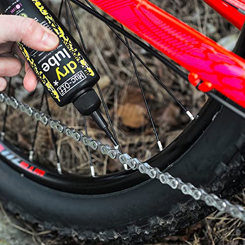 MUCOFF Dry Chain Lube, 120ml - Bike Lube, Bike Chain Oil, Chain Wax for Dry Weather Conditions - Biodegradable Bike Lubricant and Bicycle Chain Oil, Black