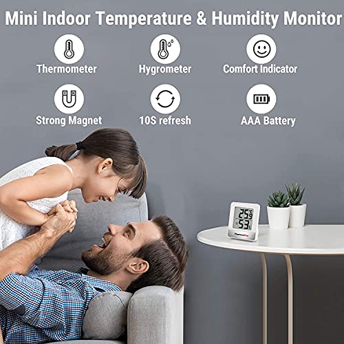 ThermoPro TP49-3 Digital Room Thermometer Indoor Hygrometer Mini Temperature Monitor Humidity Meter for Home Office Air Comfort Thermo Hygrometer