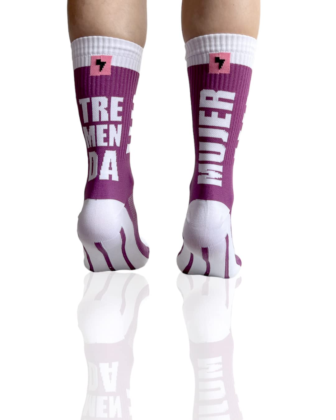 in s(h)ock Barcelona Sport Socks for Men and Women - Long Seamless Socks - Perfect for Cycling, Running, Padel and Basketball