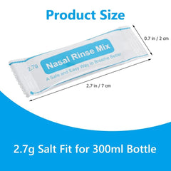 Snykes 2.7g*54 Packets Neti Pot Salt, Sinus Rinse Salt for Neti Pots, Individually Wrapped Nasal Rinse Salt, Sinus Relief Rinse Kit for Adult & Kid (54)