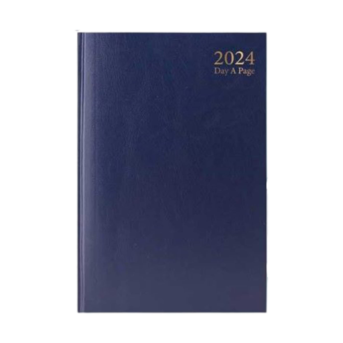 ZYBUX - 2024 Diary A4 Day A Page with Half Page Saturday & Sunday   Hardcover with matching ribbon bookmark (A4, Black)