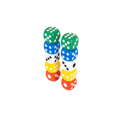 Storm&Lighthouse 10 Pack Six-Sided Dice Coloured Dice Game D6 Dice Set Smoother Rolling Dice 1.4cm (2)