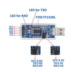 DSD TECH USB to TTL Serial Adapter with FTDI Chip FT232RL Compatible with Windows 10, 8, 7 and Mac OS X