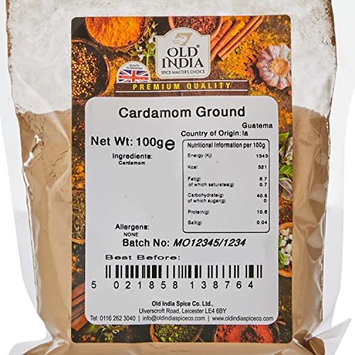 Old India Cardamom Ground 100g