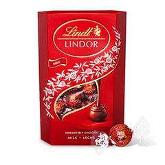 Lindt Lindor Milk Chocolate Truffles Box Large - Approx 26 balls, 337g - Chocolate Truffles with a Smooth Melting Filling - Gift Present or Sharing Box - Father's Day, Birthday, Congratulations