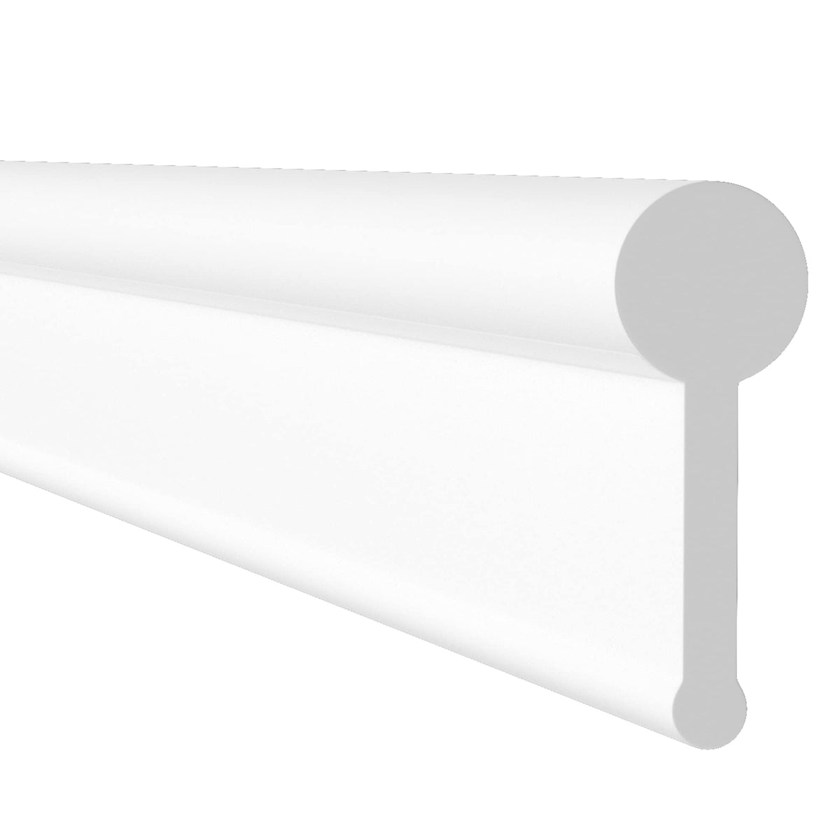 HNNHOME Soft Shower Screen Seal Strip for Folding Doors (1.2 Meter, White)