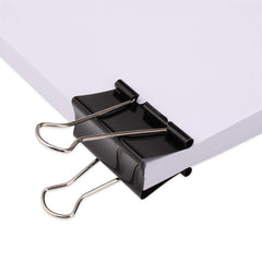 H&S 10 Binder Clips 51mm Large Paper Clamps Foldback Clip Black - Binder Clip - Paper Clip - Stationary Clips - Paper Binder Clip - Clip Clamp - Calendar Clips - Paper Grips - Fold Back Clips