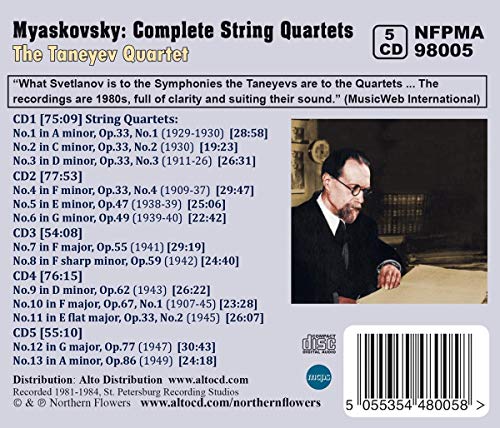 MYASKOVSKY: Complete String Quartets No.s 1-13