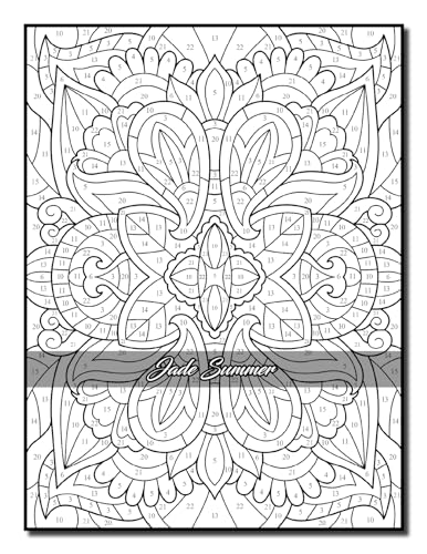 Color by Number Patterns: An Adult Coloring Book with Fun, Easy, and Relaxing Coloring Pages (Color by Number Coloring Books)