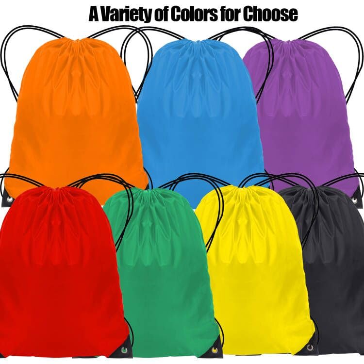 JFmall Drawstring Bags, Swim PE Bags Drawstring Gym Bag for Kids Adults String Swimming Sports Bag for School Sports Swimming Gym Travel