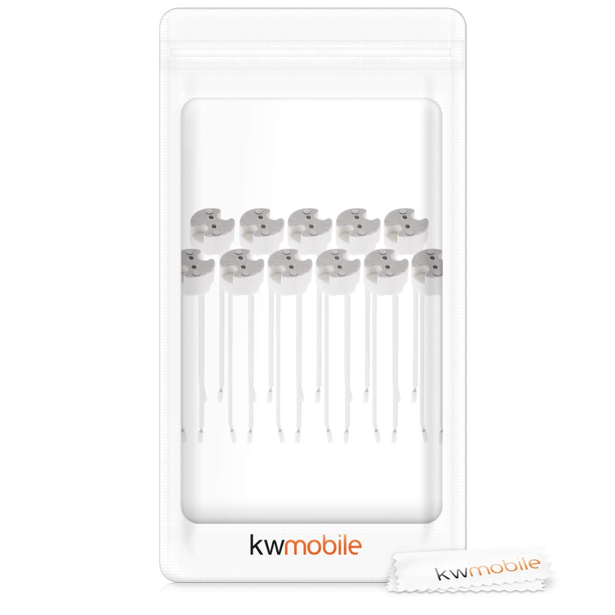 kwmobile GU5.3 Lamp Holder Sockets - Set of 11 MR16 Lampholder Socket Connectors - 12V Base for Halogen and LED Lamps, Lights and Ceiling Lighting