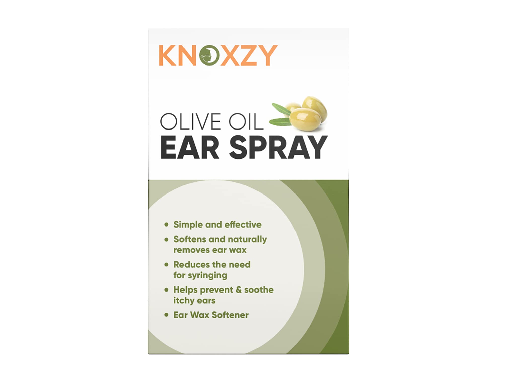 Knoxzy Olive Oil Ear Spray, Wax Removal Natural Spray for Infections & Pain Softener Relief Clinically Tested - 10 ml