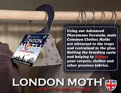 LONDON MOTH KILLER-10 Premium Pheromone Moth killers for the Common Clothes Moth, Sticky Moth Trap Repellent for Wardrobes, clothes and other fabrics, Anti Moth Treatment for the Home, Inc. eBook.