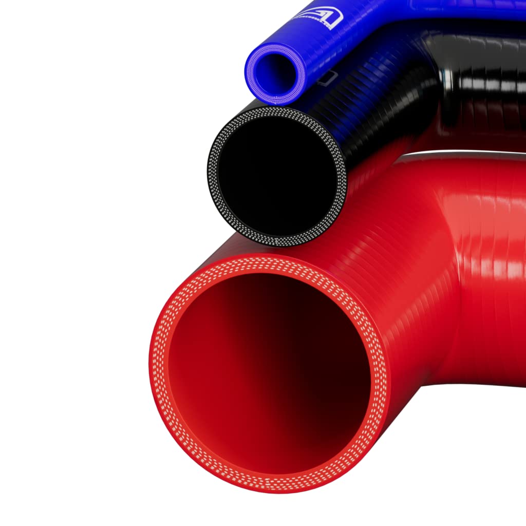 9.5mm Internal Diameter Black 90 Degree Silicone Elbow Hose