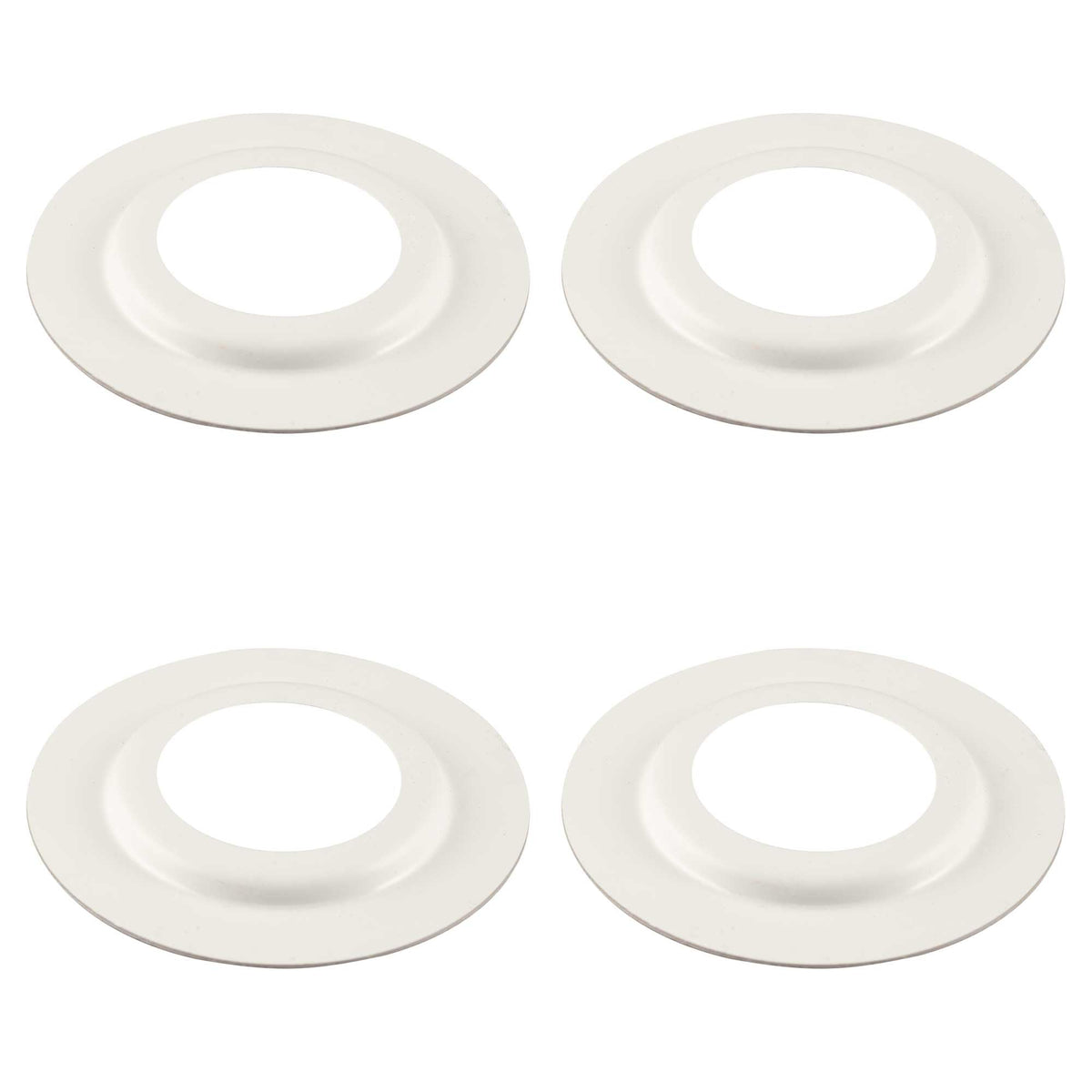 ElekTek Lamp Shade Reducer Adaptor Ring 4X Pack - 29mm Hole for UK B22 Bayonet BC x 60mm Dia. Metal - Made in UK