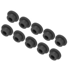 uxcell High Temp Silicone Plug Mount Dia 20mm/0.78 inch T Shaped Rubber Stopper Hole Plugs for Powder Coating Plating Waterproof Plugs Sealing Plugs Black Pack of 10(OD 28mm)