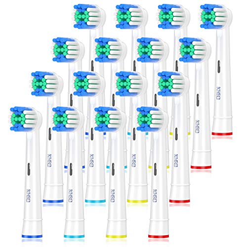 KHBD Toothbrush Head Compatible with Braun Oral B Electric Toothbrush, Precision Replacement Toothbrush Heads for Oral B Pro 600 650 2000 2500 3000,Smart Genius-16 Pack