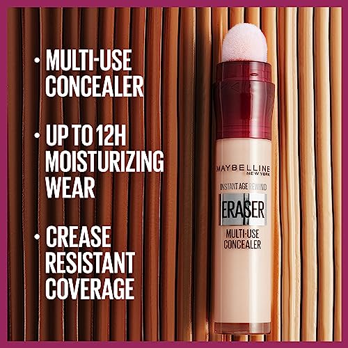 Maybelline Instant Anti Age Eraser Eye Concealer, Dark Circles And Blemish Concealer, Ultra Blendable Formula, 04 Honey